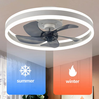 Smart Remote Control Ceiling Fan with LED Lighting Ceiling Fan with Lights Remote Control Ceiling Light for Living Room