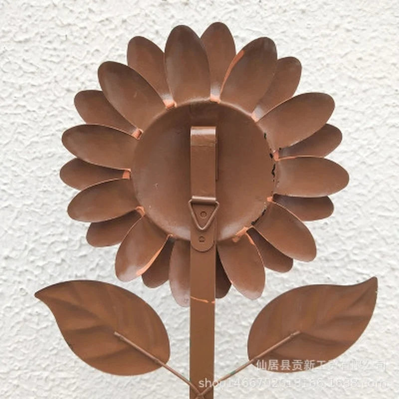 Iron Sunflower Door Hanging Craft Retro Wall Art Hanging Hook Garden Home Decor