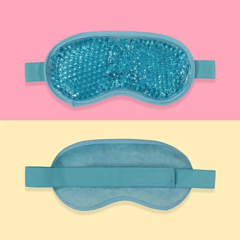 Reusable Pvc Gel Beads Eye Mask Flexible Soothing Relaxing Sleeping Mask Ice Goggles For Hot Cold Therapy