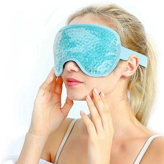 Reusable Pvc Gel Beads Eye Mask Flexible Soothing Relaxing Sleeping Mask Ice Goggles For Hot Cold Therapy