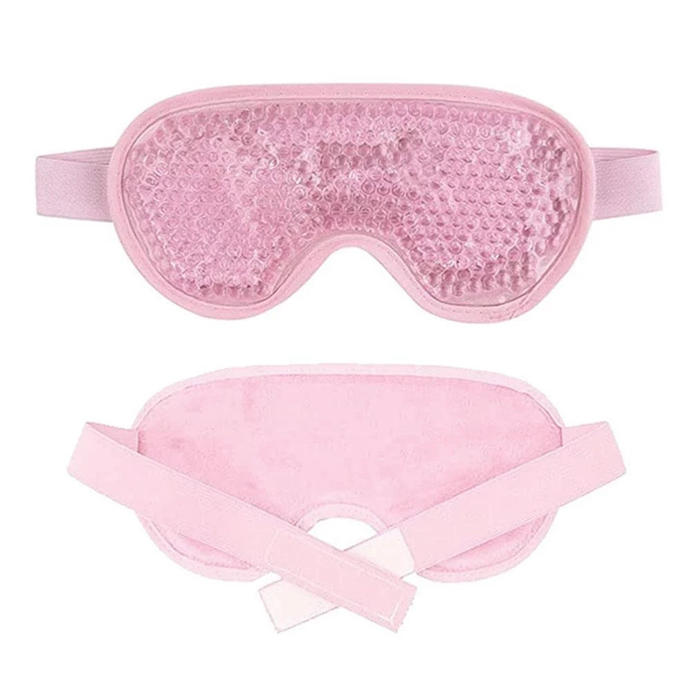 Reusable Pvc Gel Beads Eye Mask Flexible Soothing Relaxing Sleeping Mask Ice Goggles For Hot Cold Therapy