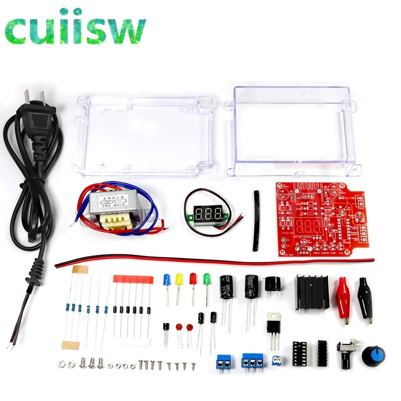 DIY Kit LM317 Adjustable Regulated Voltage 110V 220V to 1.25V-12.5V Step-down Power Supply Module PCB Board Electronic kits