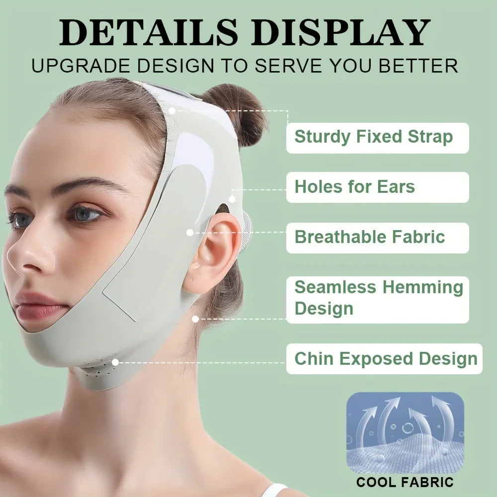 Reusable Face Mask V Line Face Shaper Women Chin Cheek Lift Up Belt Facial Massage Strap Face Skin Care Beauty Tools