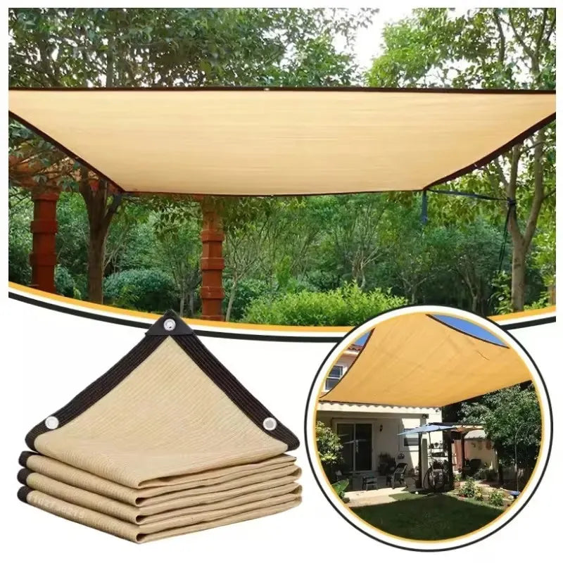 Outdoor Garden Sunshade Net Pergola Canopy Swimming Pool Awning Net Sun Protection Car Canvas Shading Net Summer Sunscreen Cover