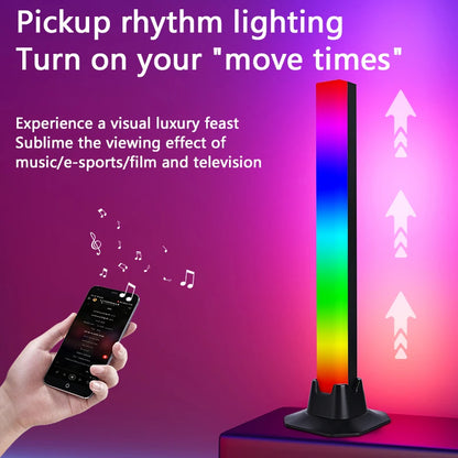 Ambience LED RGB light bar voice atmosphere light TV Wall Computer Game Pickup Lamp Gaming Game Smart light desktop decoration