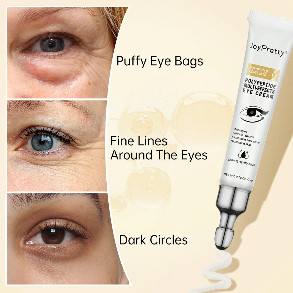 JoyPretty Peptide Anti Dark Circles Eye Cream Eye Bags Wrinkle Removal Lifting Fine Lines Serum Eye Skin Care Beauty Cosmetics