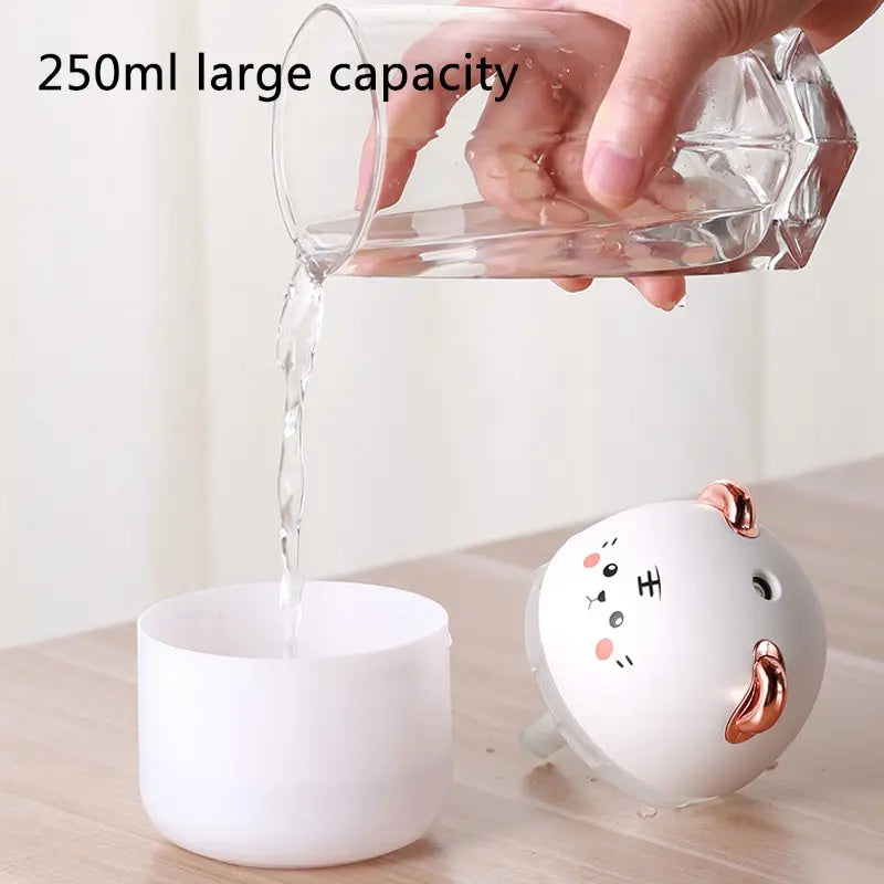 Cute Pet Humidifier Mini Aroma Diffuser for Home Office Desktop Air-conditioned Room Aromatherapy Humidifiers Diffusers Small