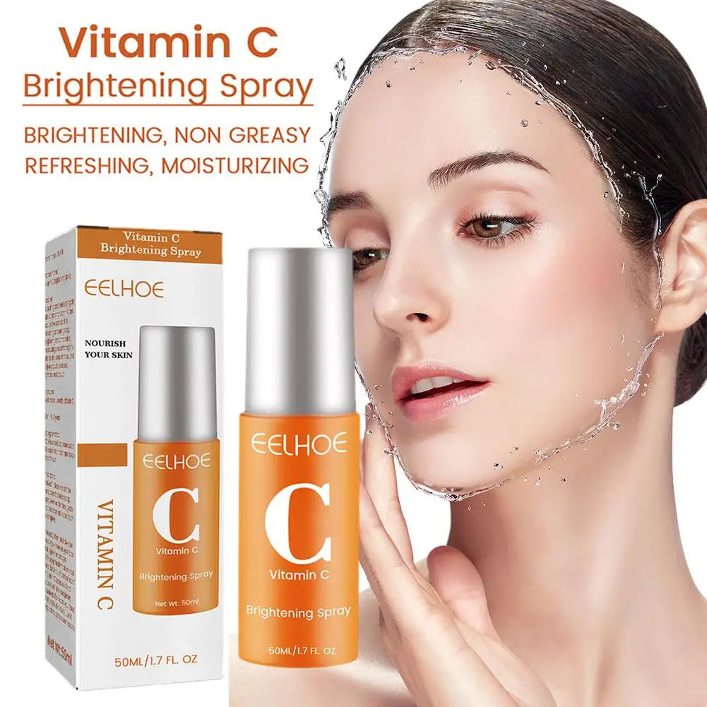 50ml Vitamin C Facial Spray Mist Whitening,Brightening,Anti-Wrinkle,Nourishing, Redness Relief,Moisturizing Face Serum Skin Care