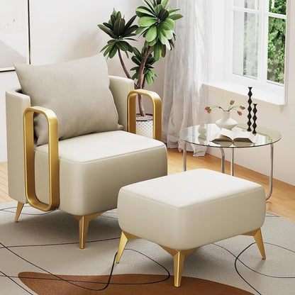 Accent Chair with Sofa for Bedroom Living Room Office, Armchair with Metal Legs Accent Chair