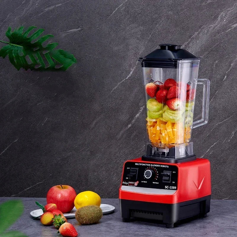 2000W Heavy Duty Commercial Blender 6 Blades Mixer Juicer Food Processor Ice Smoothies Blender High Power Juice maker Crusher