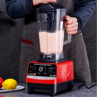 2000W Heavy Duty Commercial Blender 6 Blades Mixer Juicer Food Processor Ice Smoothies Blender High Power Juice maker Crusher