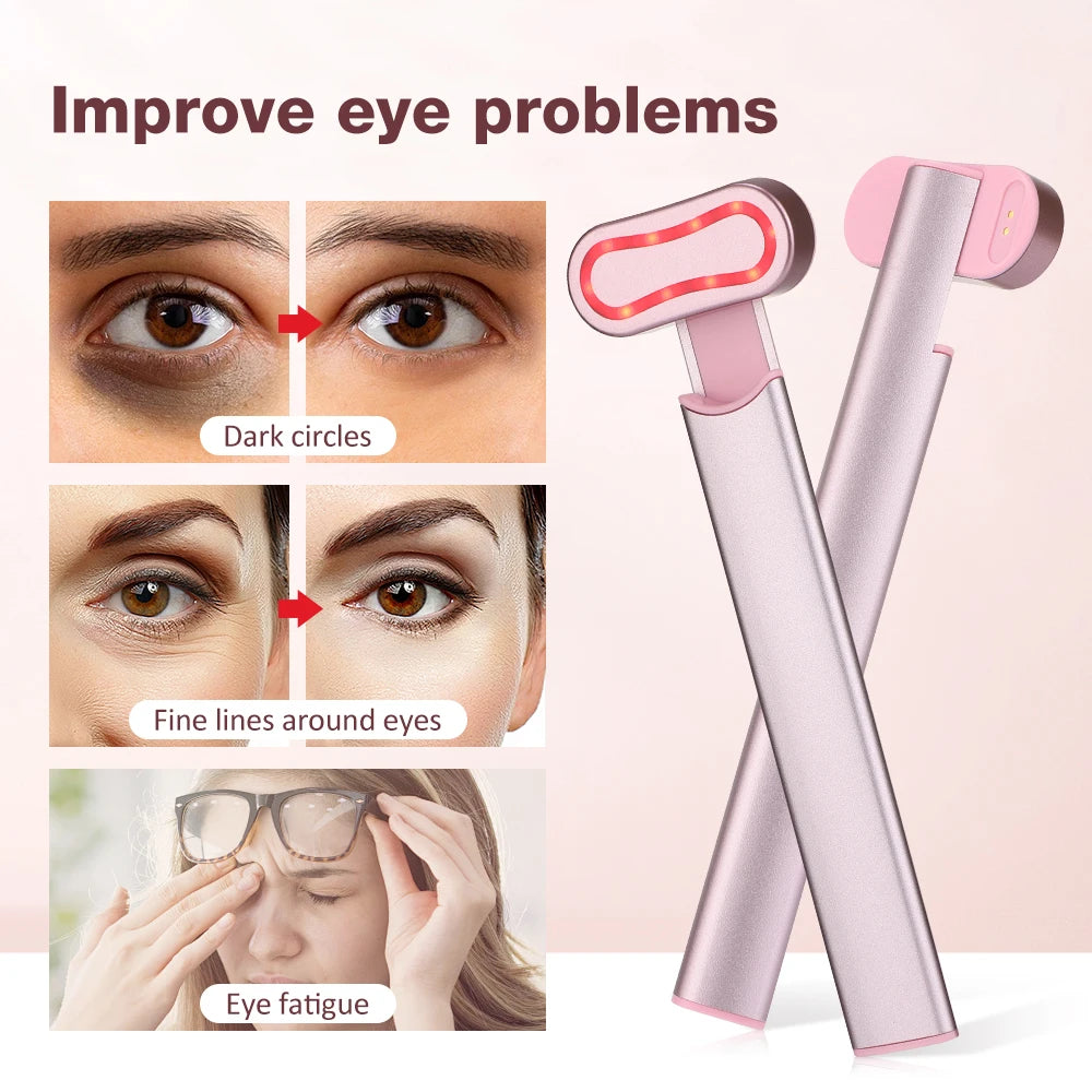 EMS Eye Vibration Massager Eye Face Lifting Beauty Instrument Device Remove Wrinkle Dark Circles Pockets Skin Eye Care Tools