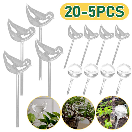 Automatic Plant Watering Bulbs Self Watering Ball/Bird Shape Water Device Drip Irrigation System for Home Garden Flower Plants