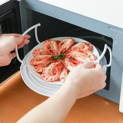 Steam Holder Microwave Tray Multi-layer Stacked Anti-deformed Easy to Clean Cooking PP Foldable Design Home Supplies