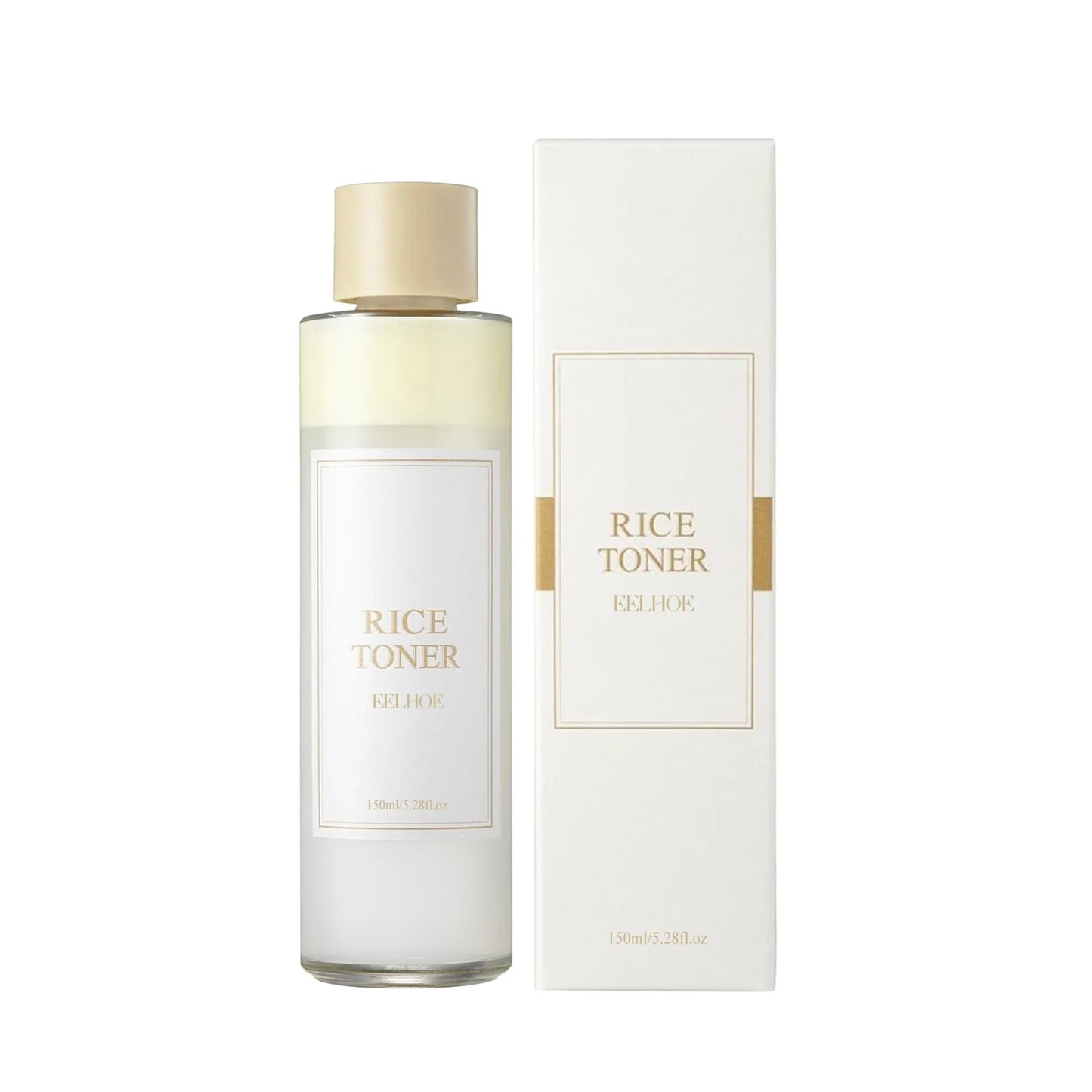 Organic Rice Face Toner 150ml Anti-Aging, Moisturizing, Firming Skin Care Solution for Softening, Brightening, Repairing Facial