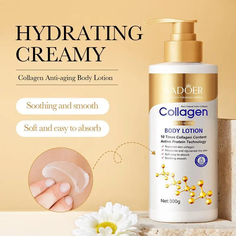 Collagen skin care product set cleansing rejuvenating facial cleanser essence liquid face cream moisturizing female cosmetics