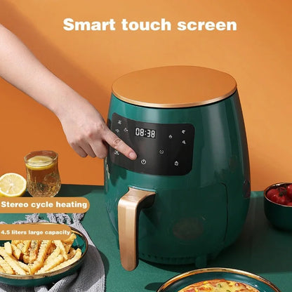 Friteuse à Air MicroData sans huile 4,5L 1400W friteuses à Air profondes intelligentes four 360 cuiseur à Circulation d'air chaud Smart Touch AirFryer