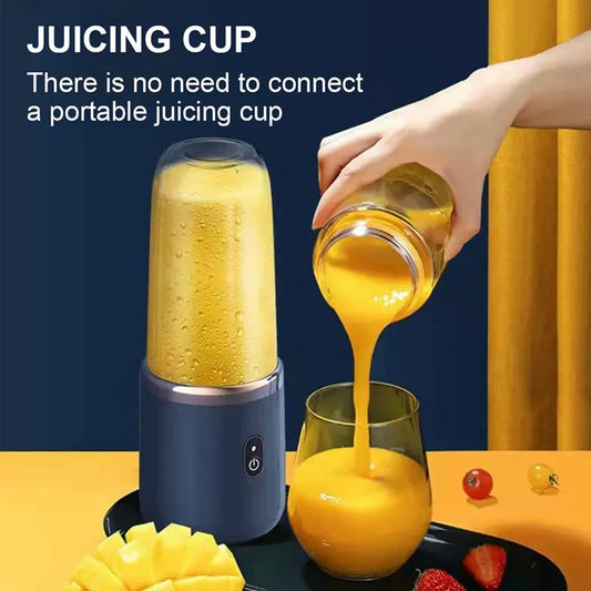 Batidora eléctrica de mano con 6 cuchillas, licuadora de jugo multifunción, licuadora de jugo fresco, licuadora de batidos, taza de hielo, Food pro