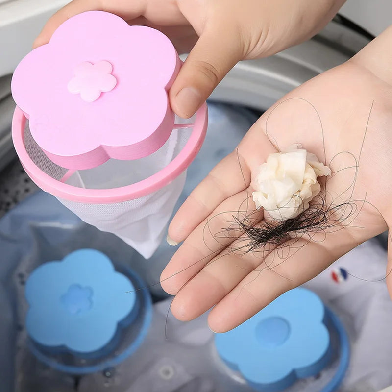 Home Floating Lint Hair Catcher Mesh Pouch Washing Machine Laundry Filter Bag Floating Hair Catcher Dirt Catch Washing Machine