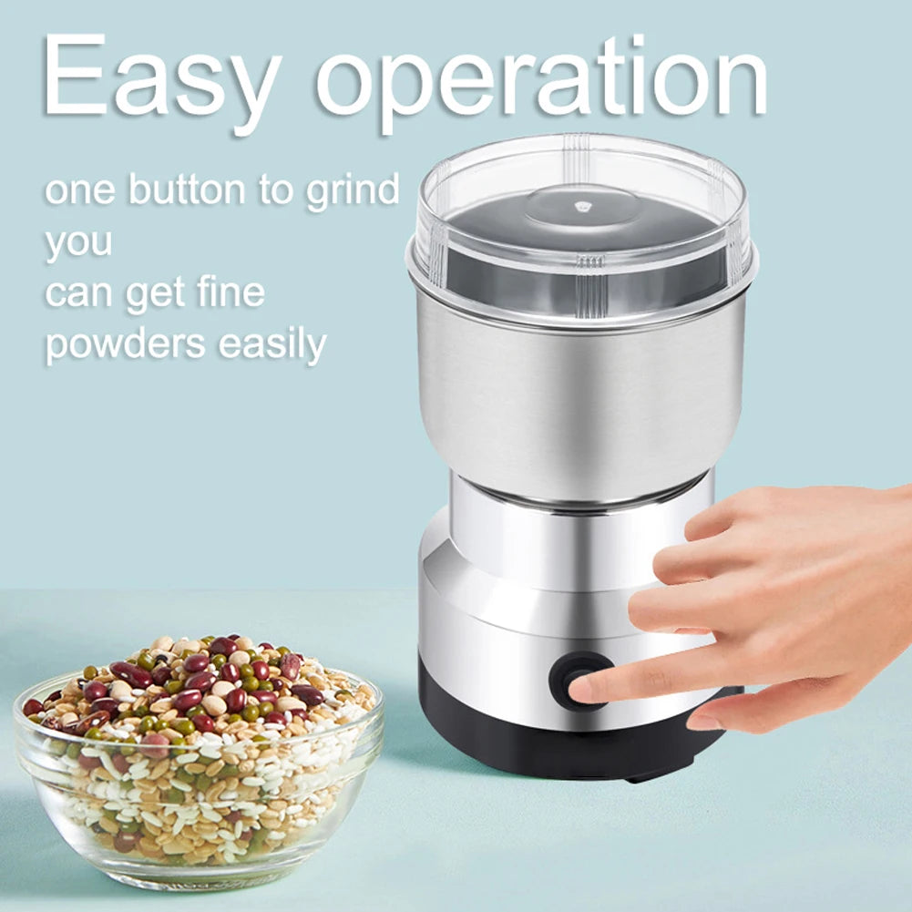 Multipurpose Electric Coffee Bean Grinding Tool Stainless Steel Milling Machine for Seeds Spices Herbs Nuts Coffee Grinder