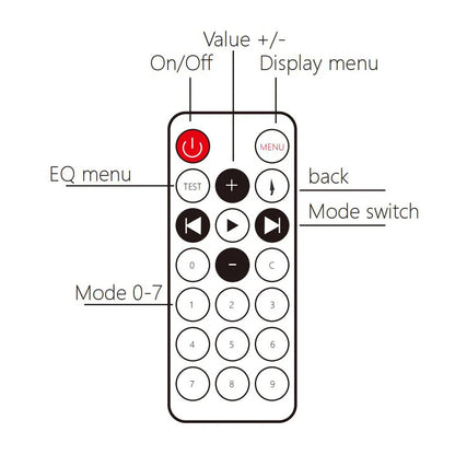 Music Spectrum Analyzer Digital Equalizer LED Full-color 31-segment EQ Tuning Level Indicator Atmosphere Light Voice Control