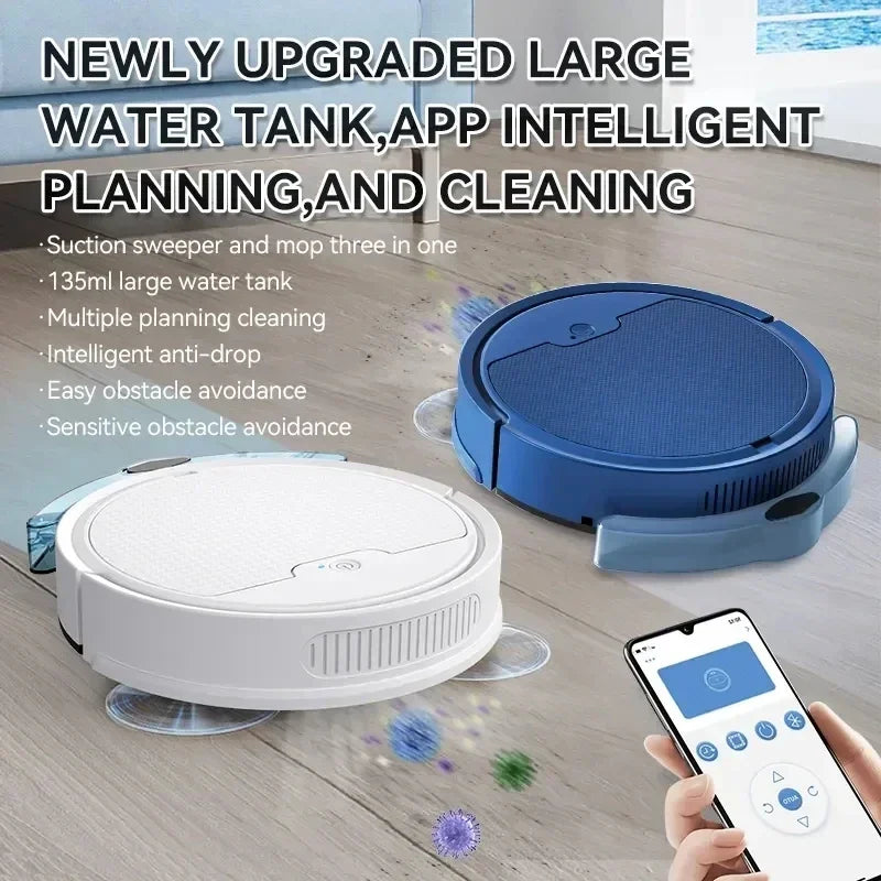 2024 New 3 In 1 Sweeping and Vacuuming Wireless Vacuum Cleaner Smart Sweeping Robot Home Sweeper Sweeping Robots For Home