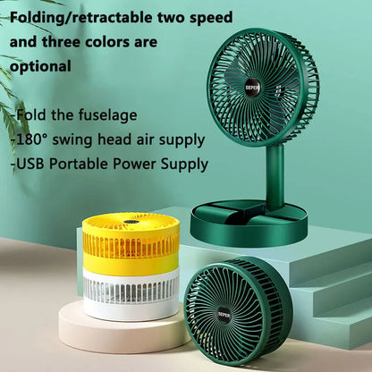 New Kipas Mini Adjustable Mini Fan Kipas Small Cooling Handy Desk Home Office Table Battery USB Rechargeable Portable