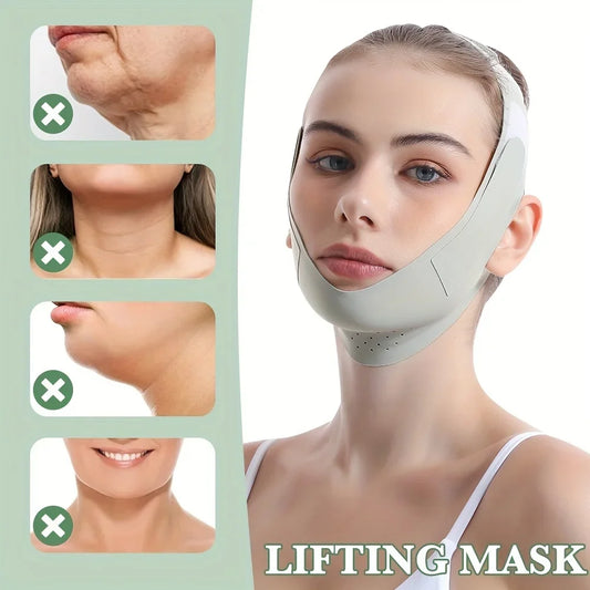 Reusable Face Mask V Line Face Shaper Women Chin Cheek Lift Up Belt Facial Massage Strap Face Skin Care Beauty Tools