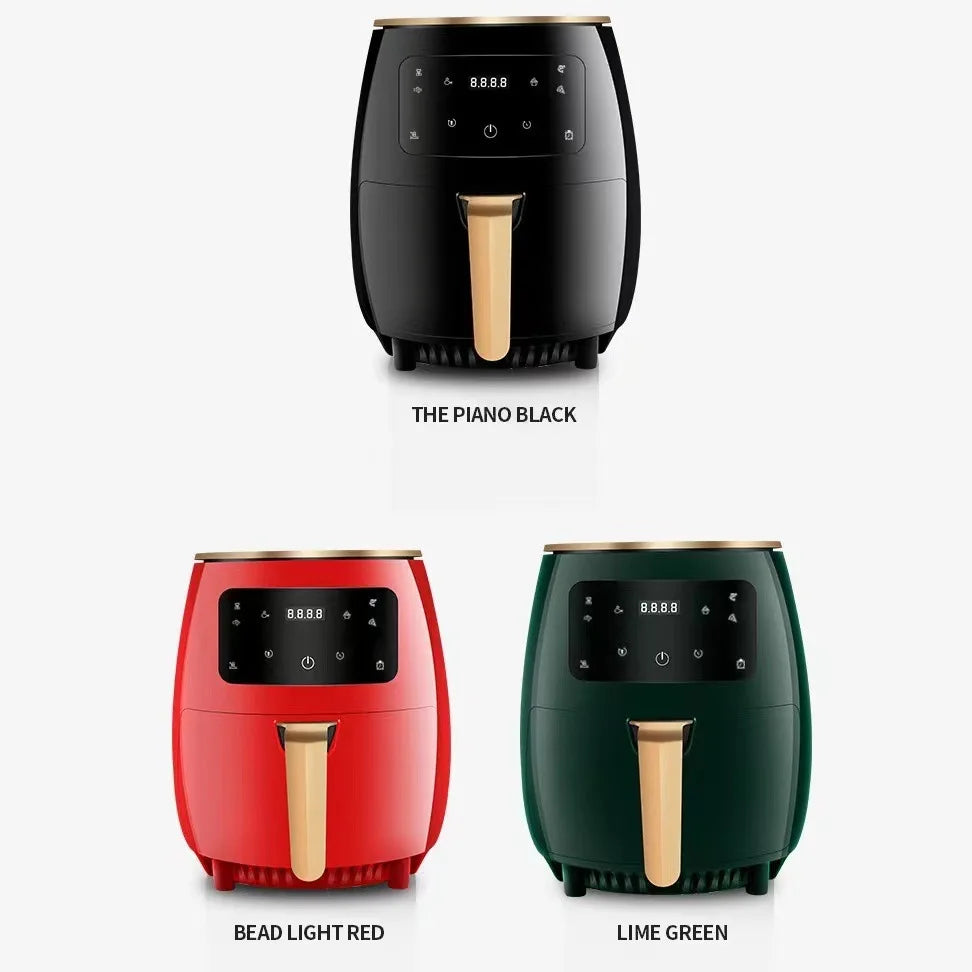 Friteuse à Air MicroData sans huile 4,5L 1400W friteuses à Air profondes intelligentes four 360 cuiseur à Circulation d'air chaud Smart Touch AirFryer