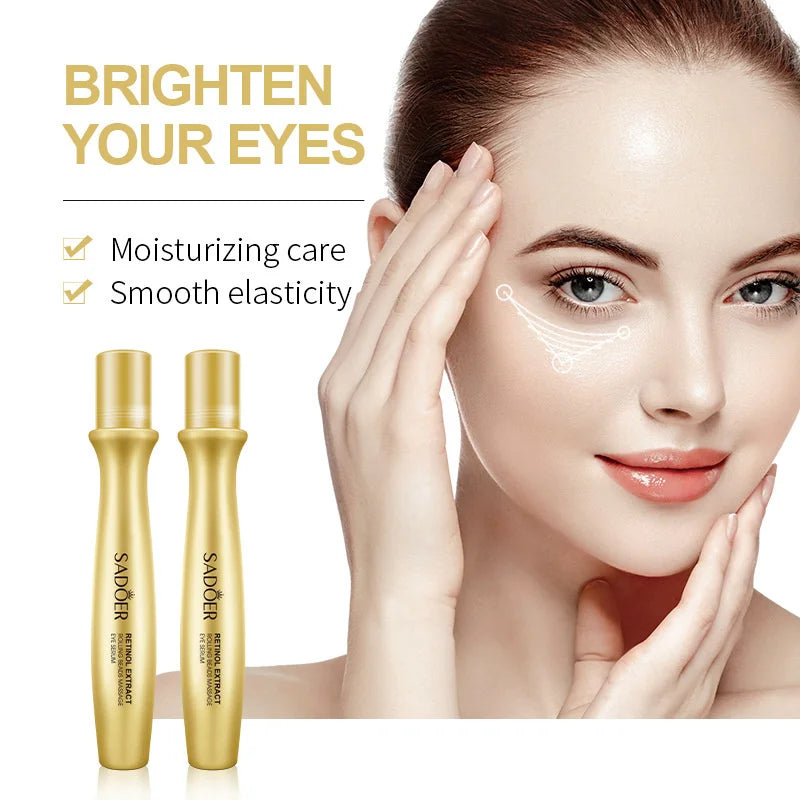 Retinol Eye Cream Firming Eyes Massage Cream Anti Dark Circles Fades Fine Lines Remove Eye Bags Puffiness Firming Eyes Care