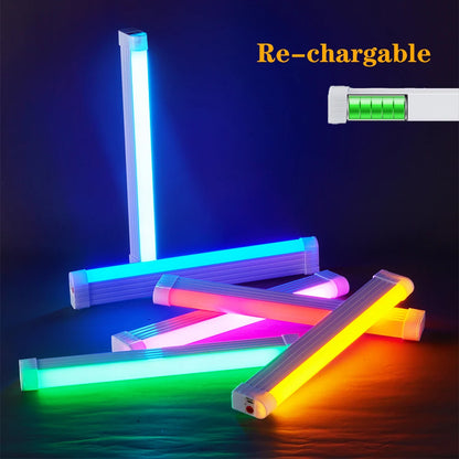 LED Video Light Wand Handheld Hanging Fill Light Photography Lamp Rechargeable Bedside Lamp Light Stick for Vlog Live Streaming