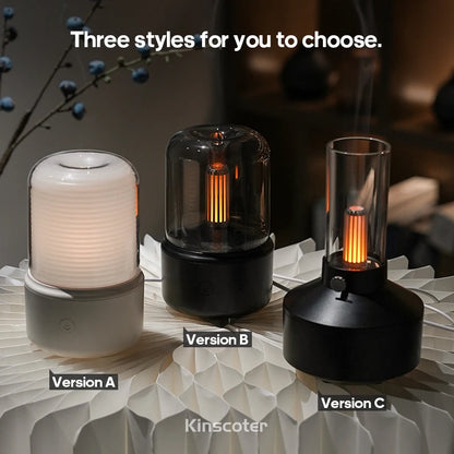 KINSCOTER Portable Mini Aroma Diffuser USB Air Humidifier Essential Oil Night Light Cold Mist Maker Sprayer for Home Gift