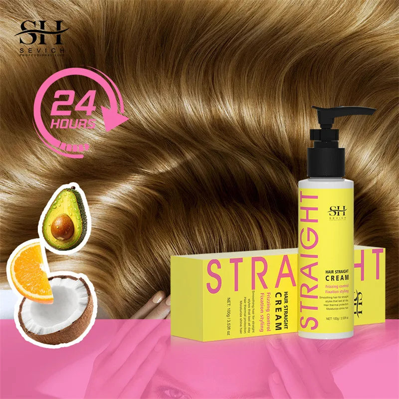 Keratin Fast Hair Straightening Cream Anti-Frizz Smooth Straight Hair Spray Shiny Anti Broken Hair Smoothing Hair Care Products