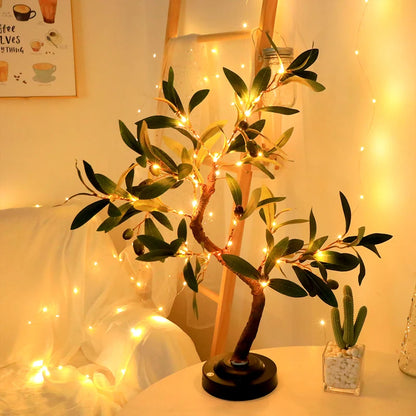 LED Tree Sheap Lights, Atmosphere Light, Table lamps, Indoor Living Room, Bedroom, Store, Summer Decoration