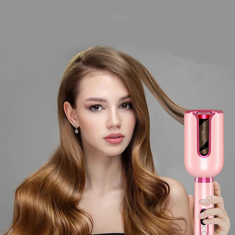 Auto Hair Curling Irons Electric Automatic Ceramic 1 Inch Hair Curler Rotating Curls Waves Anti-Tangle Curling Waver Large Slot