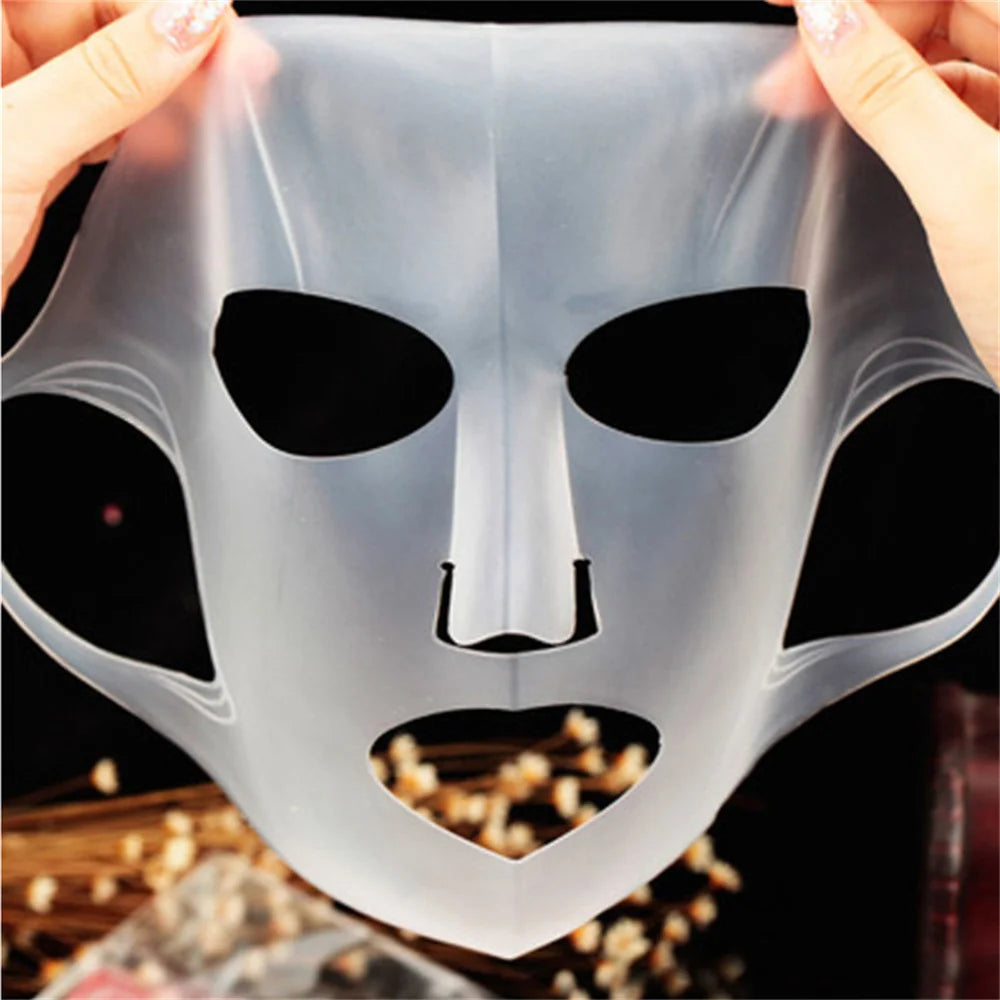 3D Silicone Face Mask Women Skin Care Moisturizing Lifting Firming Anti Wrinkle Reusable Gel Sheet Mask Facial Skin Care Tool