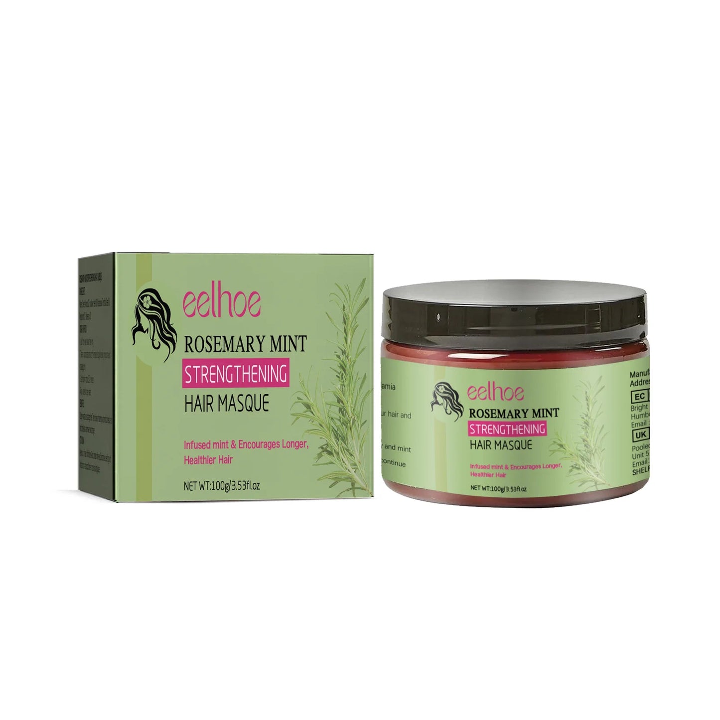 Repair Hair Mask Rosemary Deep Nourishing Straightening Scalp Treatment for Damaged Dry Frizz Soothing Soften Hair Care Masque