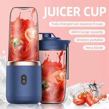 Batidora eléctrica de mano con 6 cuchillas, licuadora de jugo multifunción, licuadora de jugo fresco, licuadora de batidos, taza de hielo, Food pro