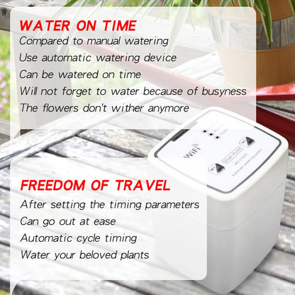 WIFI Intelligent Watering Device Double Pump Timed Automatic Drip Irrigation System Remote APP Controller for Garden Terrace