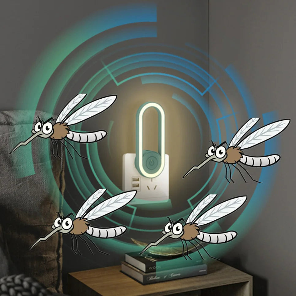 Home Night Light Ultrasonic Electronic Mosquito Repellent Household Mosquito Repellent Lamp Electronic Mosquito Repellent Lamp