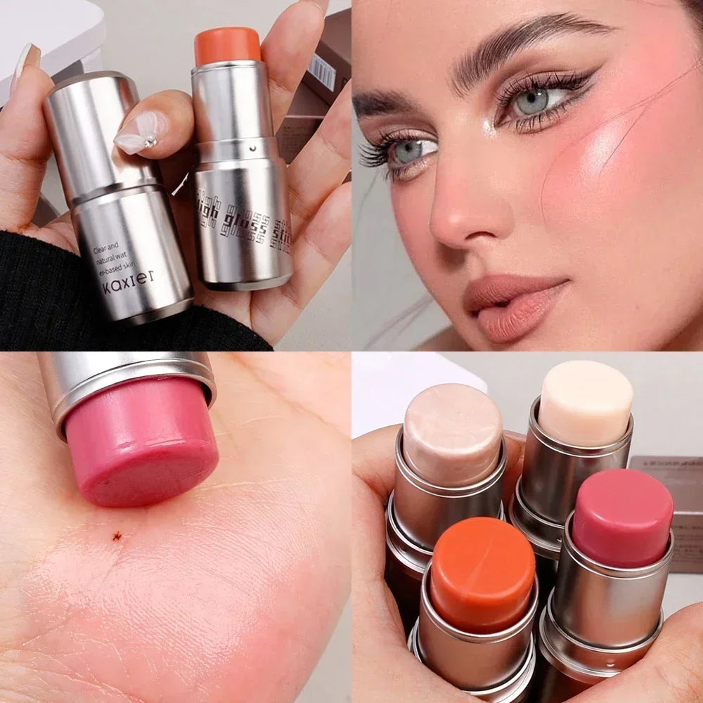 Shimmer Water Light Highlighter Stick Transparent Water Blush Stick Face Body Illuminator Cosmetic Face Contour Brighten Make Up