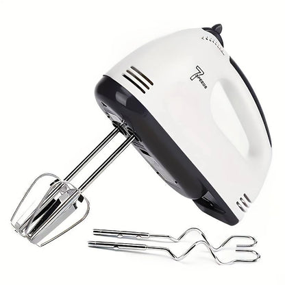 saengQ Handheld electric egg beater, household automatic mixer, egg white and cream beater, mini 7-speed white