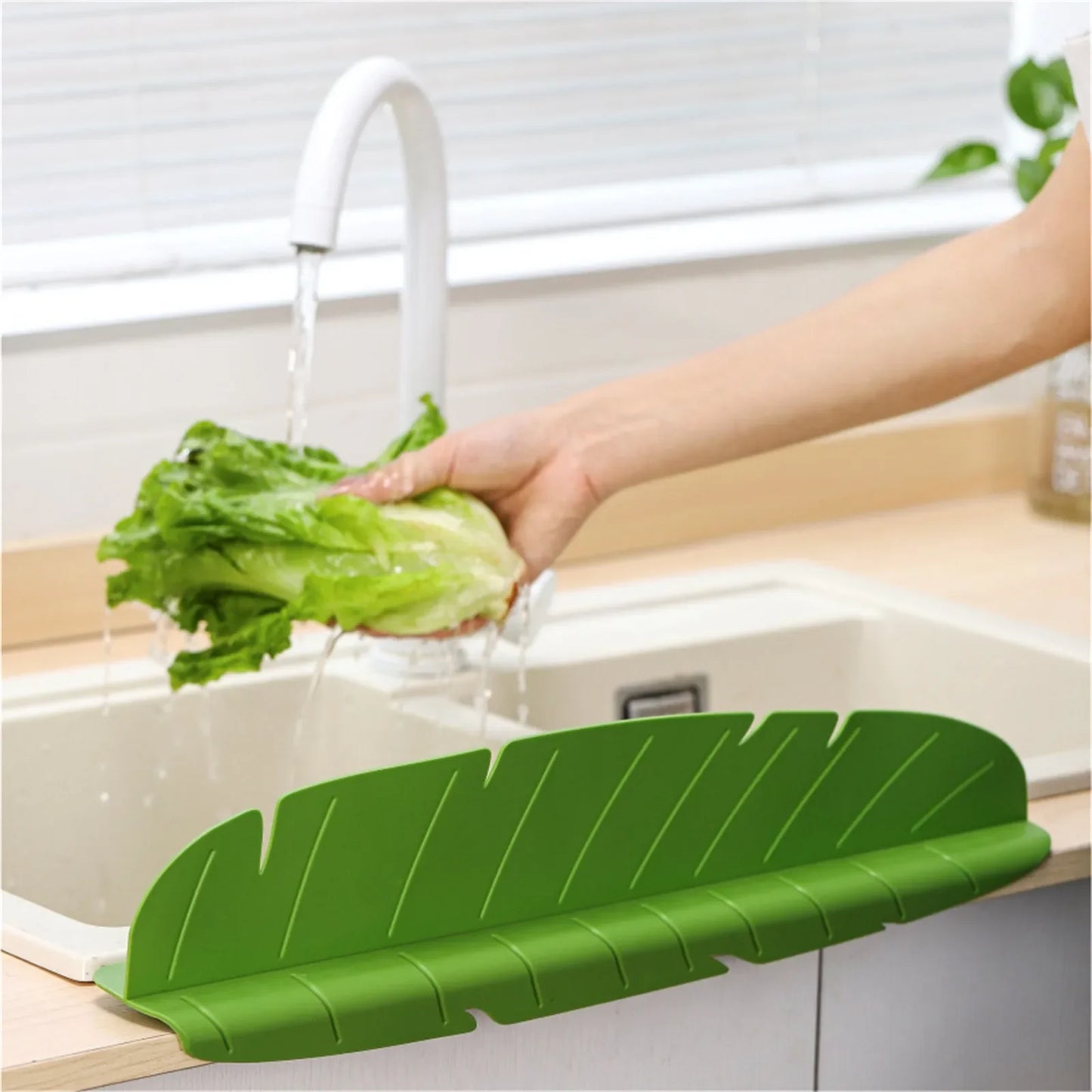 Protector contra salpicaduras de silicona suave, protector contra salpicaduras de agua del fregadero de cocina, pantalla impermeable, deflector a prueba de aceite, dispositivo de cocina