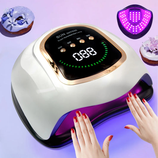 Powerful UV LED Nail Lamp for Nails Curing All Gel Polish with Large Screen  Professional Nail Equipment Manicure Drying Lamps