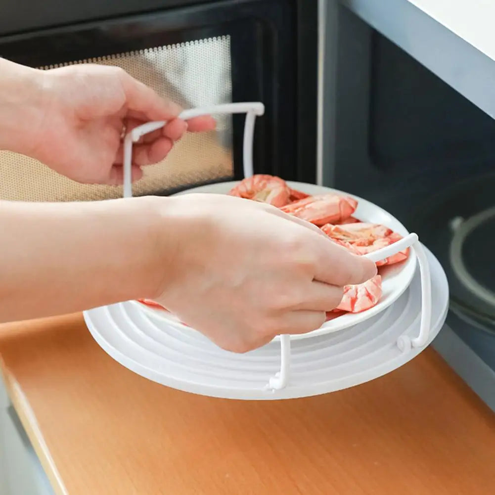 Steam Holder Microwave Tray Multi-layer Stacked Anti-deformed Easy to Clean Cooking PP Foldable Design Home Supplies