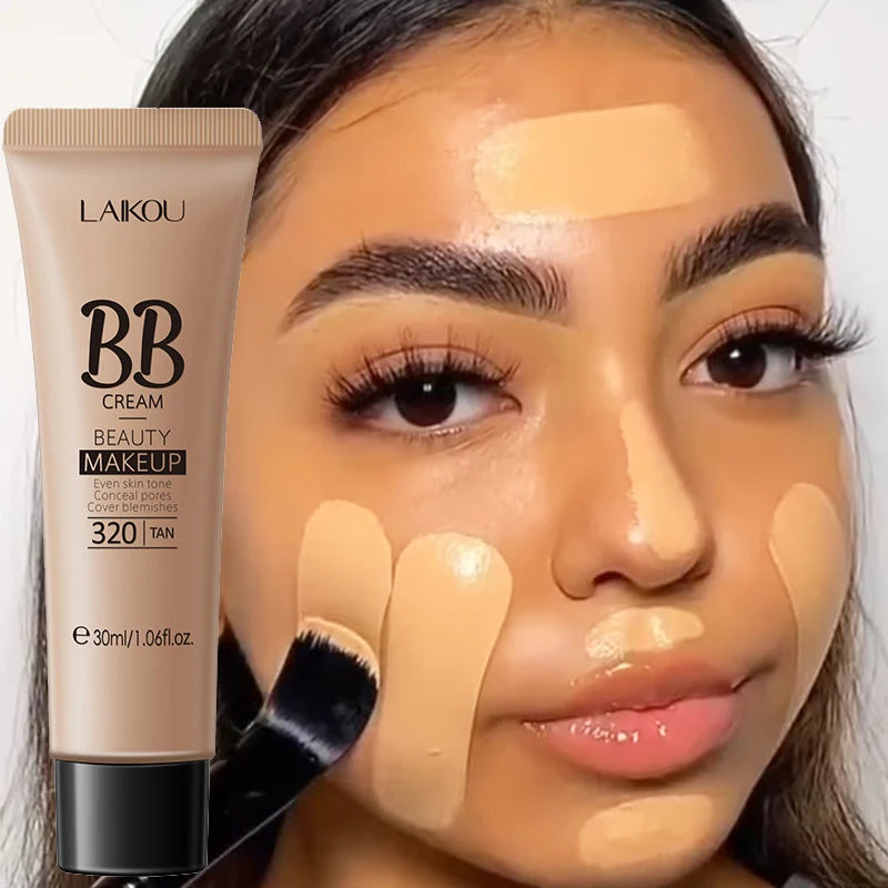 3 Colors BB Cream Long Lasting Liquid Foundation Waterproof Cover Acne Spot Natural Face Base Makeup Matte Concealer Cosmetic