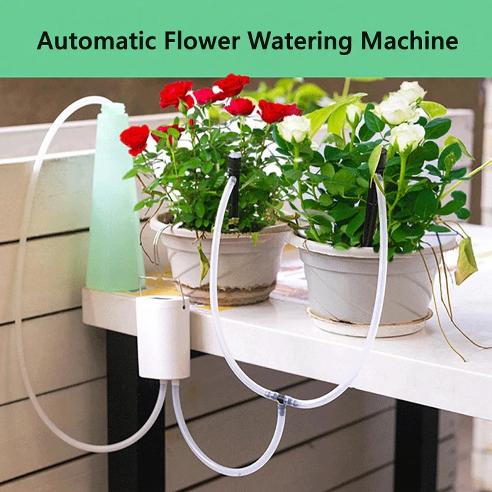 2-8 Head Self-Watering Kits Intelligent Drip Irrigation Automatic Watering System Kits Plant Watering Spike Device Water Dripper