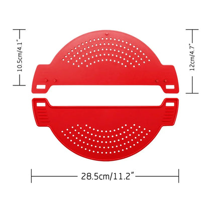 Colador de olla de silicona, colador de olla, escurridor de Pasta, espagueti, práctica herramienta de drenaje para el hogar, cocina, fácil drenaje