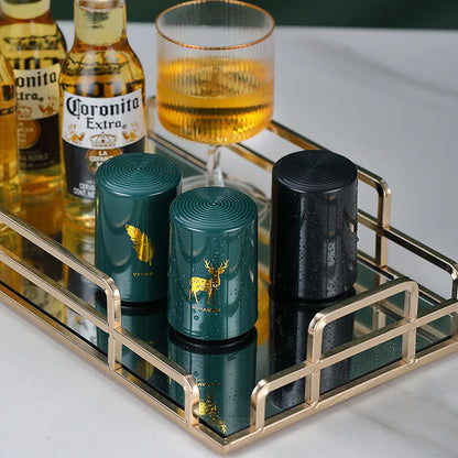 Ninfa creativo magnético automático abridor de botellas de cerveza cocina de acero inoxidable prensa tapa cerveza sacacorchos herramientas portátiles Bar Gadgets