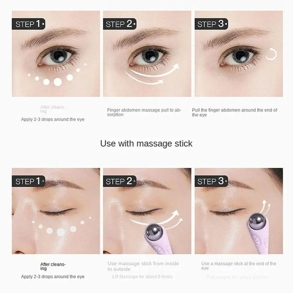 Roller Eye Cream Massage Stick Anti Wrinkle Dual Head Dual-use Eye Massage Stick Applicators Essence Introduction Stick